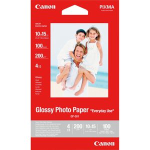 Produktbild für Fotopapier Canon GP-501, für Inkjet, 10 x 15 cm