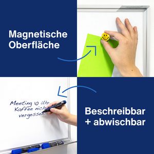 Produktbild für Whiteboard Magnetoplan 1240688, 120 x 180 cm