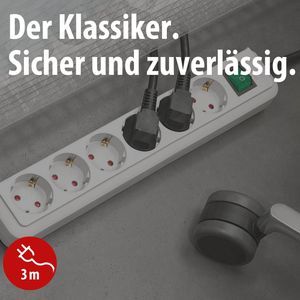 Produktbild für Steckdosenleiste Brennenstuhl Eco-Line, 3m Kabel
