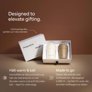 Produktbild für Geschenkset LARS-NYSØM Bevaegelse, schwarz / beige