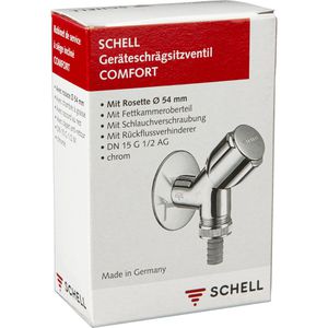 Produktbild für Eckventil SCHELL Geräteschrägsitzventil Comfort, aus Messing