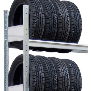 Produktbild für Reifenregal Schulte 20941, silber, für 32 Reifen