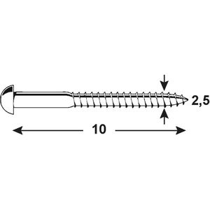 Produktbild für Holzschrauben Connex KY3052510, verzinkt
