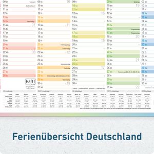 Produktbild für Tafelkalender Häfft Rainbow Premium, mit Ferienübersicht
