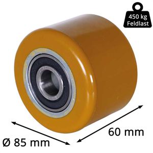 Produktbild für Hubwagen-Rolle CASCOO bis 450 kg, Polyurethan
