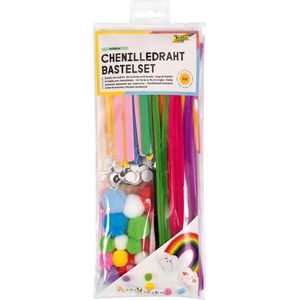 Bastelset Folia Chenilledraht Rainbow