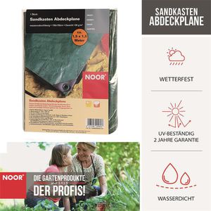 Produktbild für Abdeckplane NOOR Easy für Sandkasten, grün