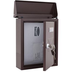 Produktbild für Briefkasten Rottner T04563, Cesena, braun, aus Stahl