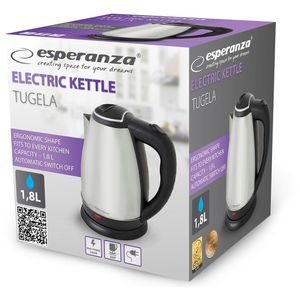Produktbild für Wasserkocher esperanza EKK104X, silber matt