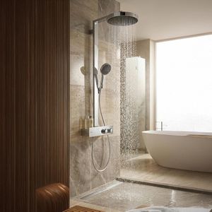 Produktbild für Duschsystem hansgrohe Rainfinity Showerpipe 360, verchromt