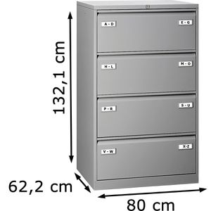 Produktbild für Hängeregisterschrank Bisley-Light CDF4-355