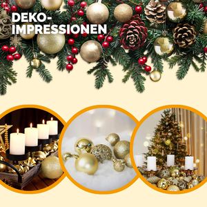 Produktbild für Weihnachtskugeln Deuba 102114, gold