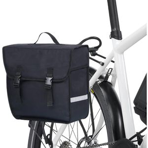 Produktbild für Gepäckträgertasche vidaXL 93252, schwarz, 21 Liter