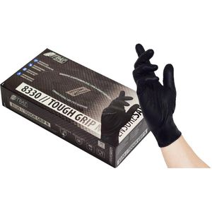Einmalhandschuhe NITRAS Tough Grip N, schwarz, 50 Stück