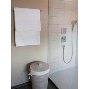 Produktbild für Handtuch Zollner Amalfi W Set, weiß, 100 x 150 cm