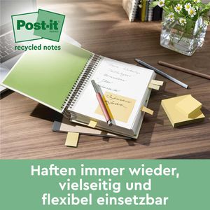 Produktbild für Haftnotizen Post-it Recycling Z-Notes, gelb