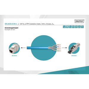 Produktbild für Netzwerkkabel Digitus DK-1623-A-VH-1, lichtblau