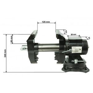 Produktbild für Schraubstock HRB 6506, 2 Achsen drehbar