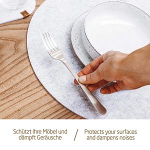 Produktbild für Platzset Miqio waschbar, aus Filz