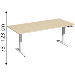 Produktbild für Schreibtisch Geramöbel Elevate Basic, ahorn / weiß