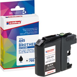 Produktbild für Tinte Edding EDD-445 für Brother LC-123BK