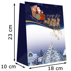 Produktbild für Geschenktüte Böttcher-AG Weihnachten blau Medium