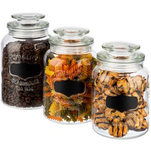 Produktbild für Vorratsglas APS Note 82265, mit Glasdeckel &amp; Beschriftungsfeld