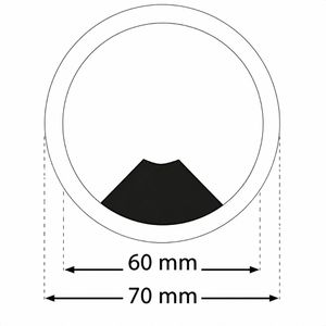 Produktbild für Kabeldurchlass Sossai KDM2, Ø 80 mm