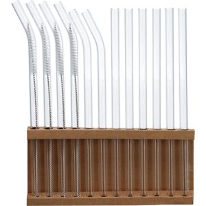 Produktbild für Strohhalme Annvchi wiederverwendbar, aus Glas