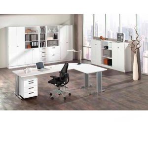 Produktbild für Kombischrank Hammerbacher Solid 7300, weiß