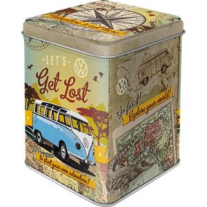 Teedose Nostalgic-Art VW Bulli Lets Get Lost, aus Metall