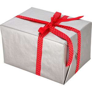 Produktbild für Geschenkband Präsent Polka Dots, rot