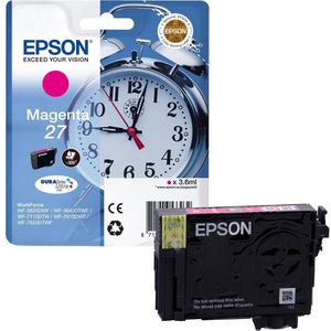 Tinte Epson 27 C13T2703 Wecker, magenta