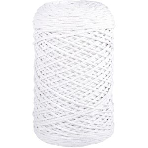 Häkelgarn Rayher 42009102 Braidy Recycling Garn 2 mm, weiß