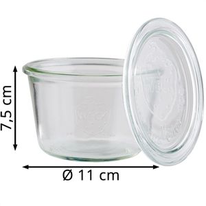 Produktbild für Einmachglas APS Weck-Glas, mit Glasdeckel
