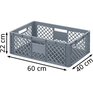 Produktbild für Eurobox AUER EO 64/22, grau, 43 Liter