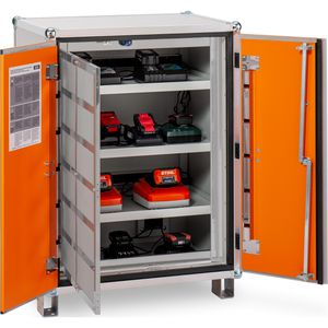 Produktbild für Akku-Ladeschrank CEMO Premium 8/10, mit 18 Steckdosen