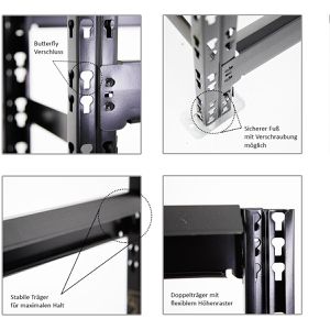 Produktbild für Getränkekistenregal PROREGAL Tegernsee, für 6 Kisten