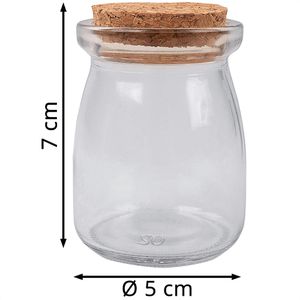 Produktbild für Vorratsglas Rayher 46213000, mit Korkdeckel