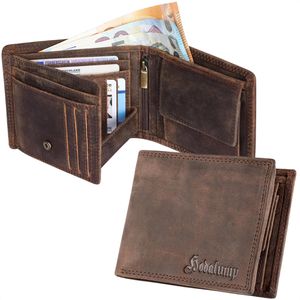Portemonnaie Hodalump Lugge, braun, aus Echt Leder