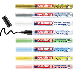 Lackmarker Edding 751 pastell, wasserfest & permanent