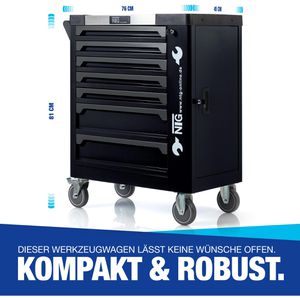 Produktbild für Werkzeugwagen NTG WZW.BLACK-3080, bestückt