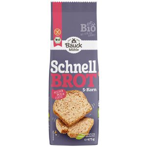 Brotbackmischung Bauckhof Schnellbrot 5-Korn, BIO