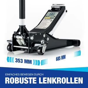 Produktbild für Rangierwagenheber NTG WGH.BLACK-3001, extra flach