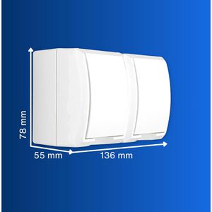 Produktbild für Steckdose REV-Ritter AquaForm, IP44, Aufputz