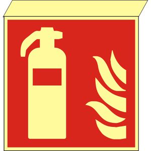 Produktbild für Hinweisschild Abtec ISO 7010 F001 Kunststoff, Fahnenschild