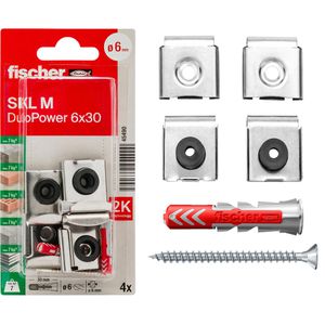 Produktbild für Schrauben-Dübel-Set Fischer 45490, Spiegelbefestigung SKL M