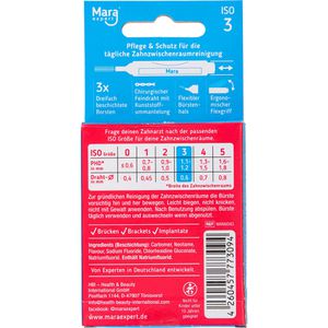 Produktbild für Interdentalbürsten Mara-Expert Premium Blau Minze, ISO-Größe 3