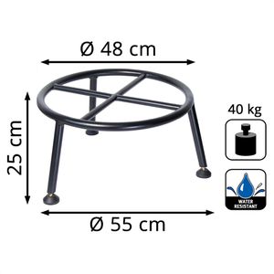 Produktbild für Blumenständer Wagner-System GH 0681, schwarz