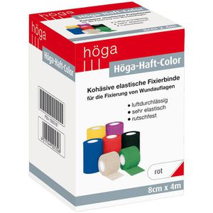 Produktbild für Fixierbinden Höga Haft Color, rot